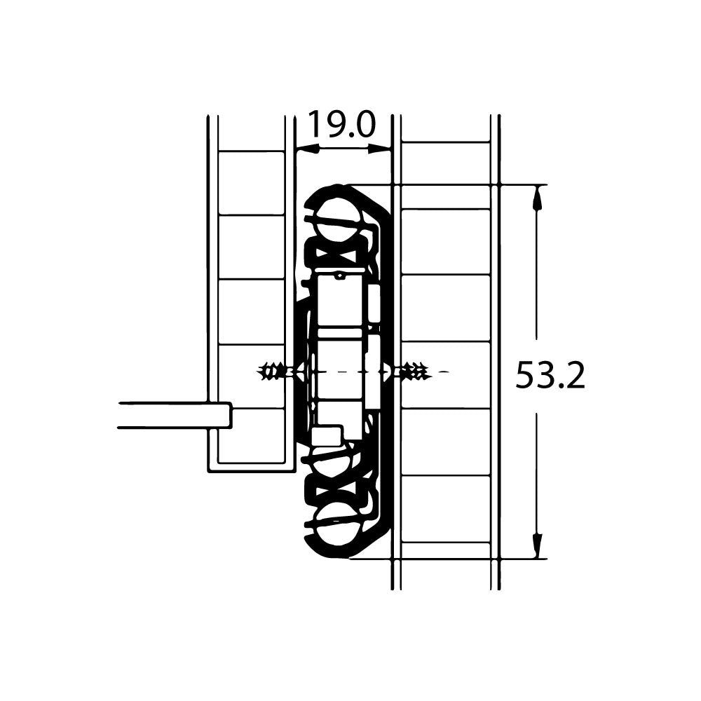 Drawer Slide Side Mounting - Zinc Plated 125kg Locking (PAIR)