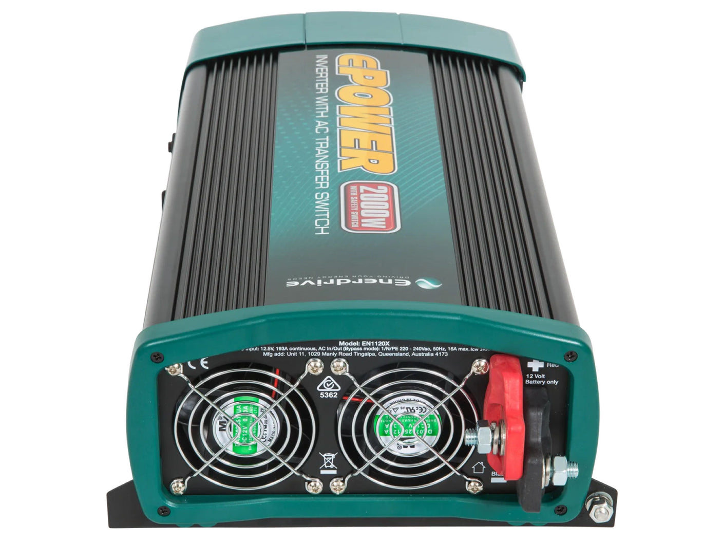 Enerdrive 2000W 12V Pure Sine Wave Inverter and RCD & AC Transfer Switch