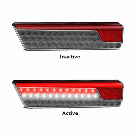 355 Series Sequential Tail lights - Black Tint Pair