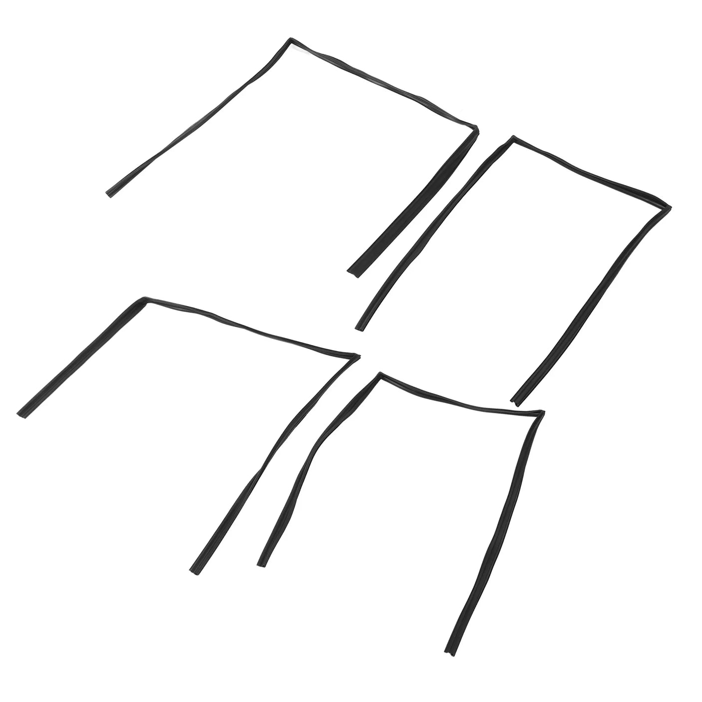 Window Moulding Weatherstrip (4pc Set) for Toyota LandCruiser FZJ80 FJ80 (1991–1997) – OE# 68141-60010, 68151-60010