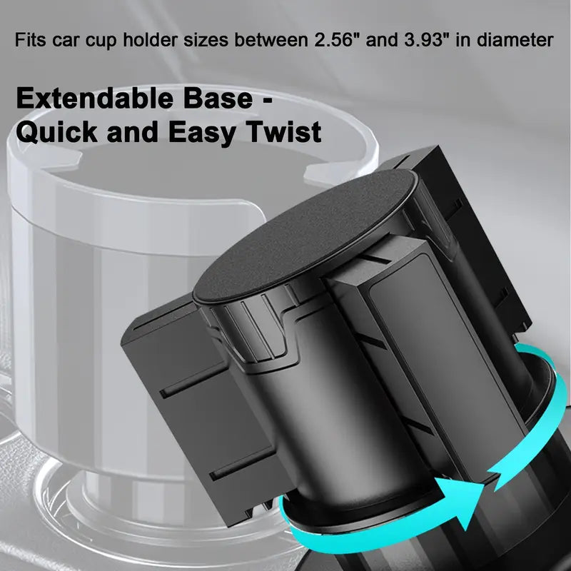 Adjustable Car Cup Holder Expander – Fits Large Bottles Yeti