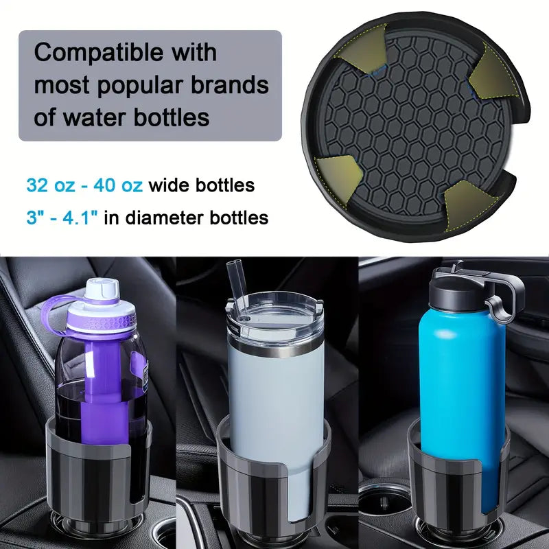Adjustable Car Cup Holder Expander – Fits Large Bottles Yeti
