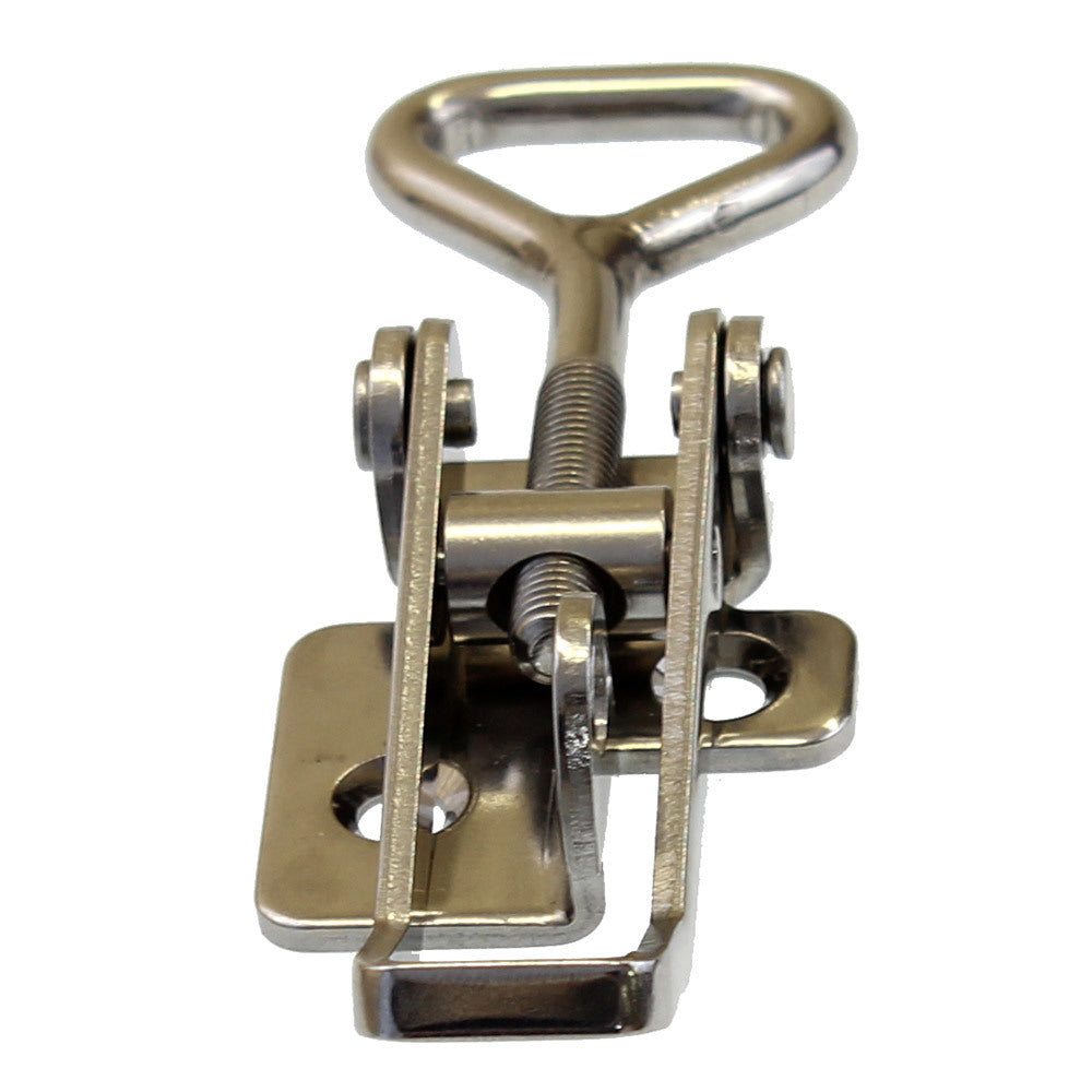 Over Centre Latch Stainless Steel Lockable - With Catch - Small