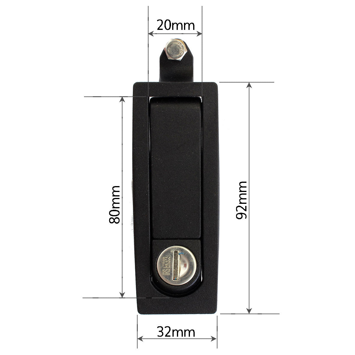 Locking Lever Latch – Black