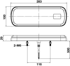 RoadVision LED Rear Combination Lamp Stop/Tail/Ind/Rev/Fog/ Sequential Indicator - Single