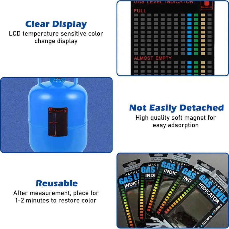 Magnetic BBQ Gas Bottle Level Indicator