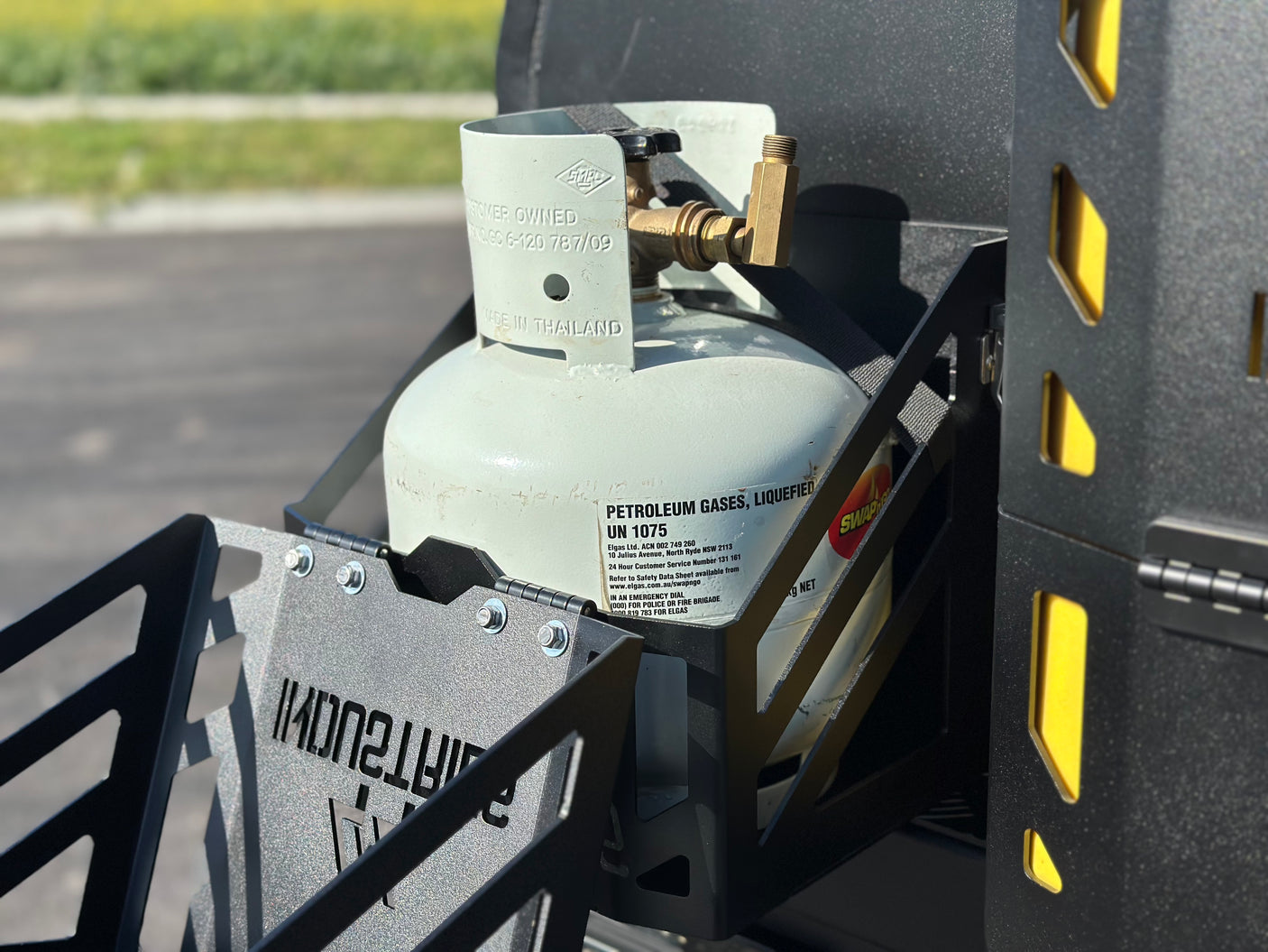 Lockable 4.5kg Gas Bottle Holder