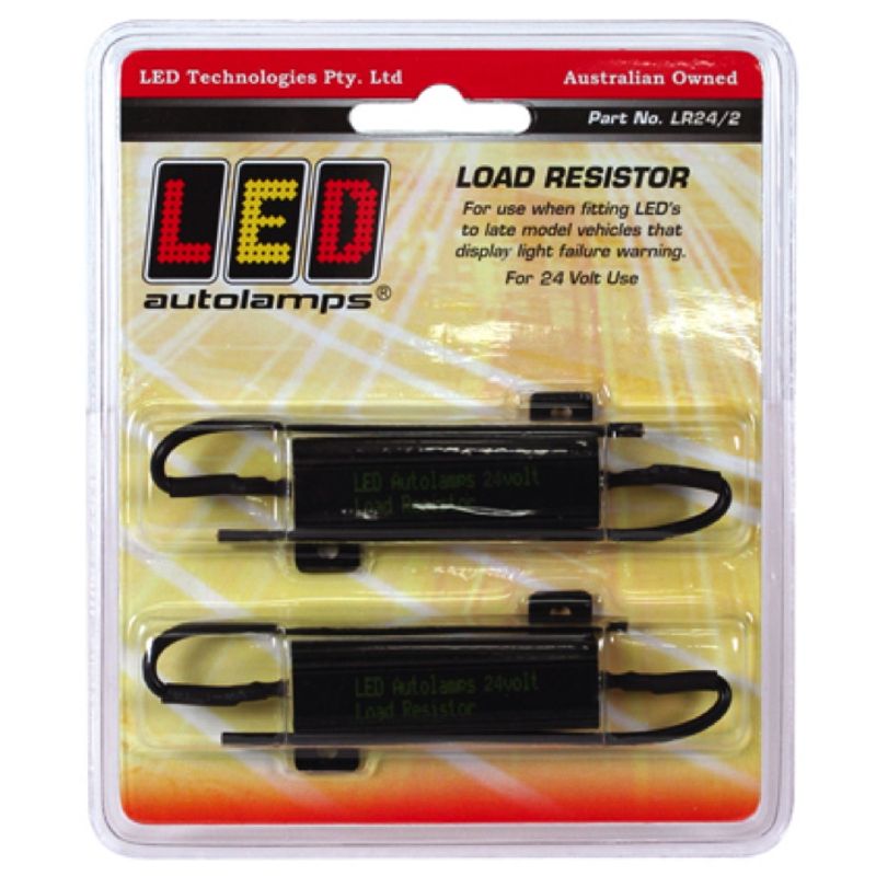 24V 50W Load Resistor – 24 Ohm (Twin Pack) LED Load for Trucks, Trailers, Indicators & Brakes