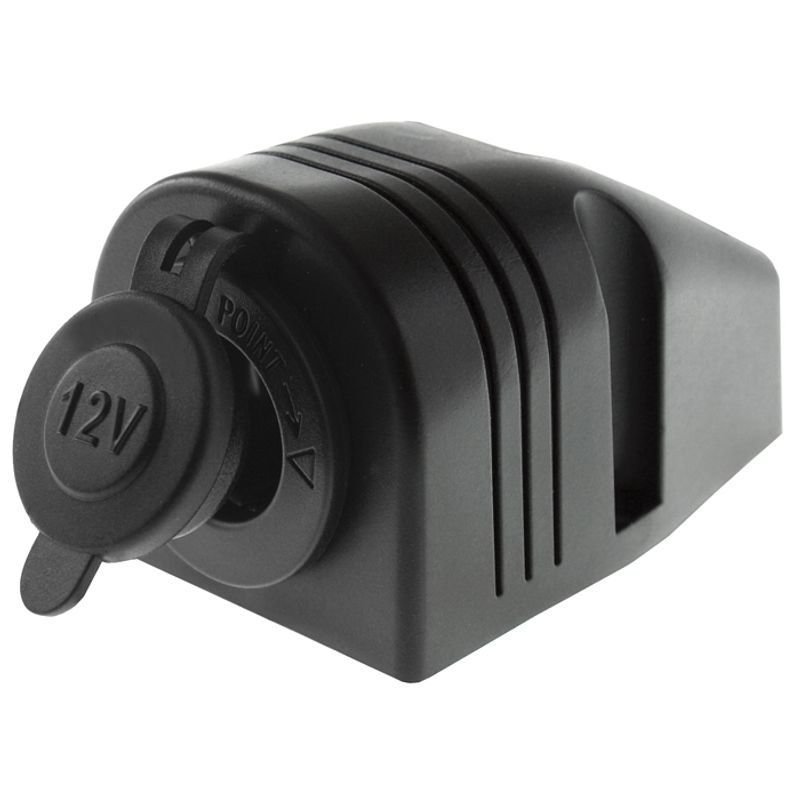 DC Accessory Socket Surface Mount With Cover Blue LED Backlight