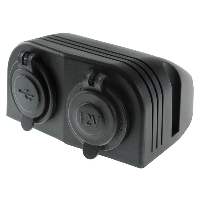 DC Combination Surface Mount 1 x Accessory & 1 X Twin USB Sockets USB Rated At 4.8A