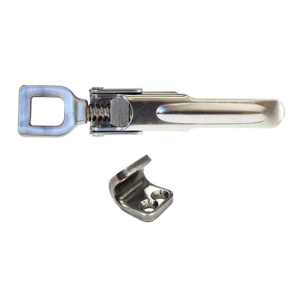 Over Centre Latch (Heavy Duty) Stainless Steel - With Catch