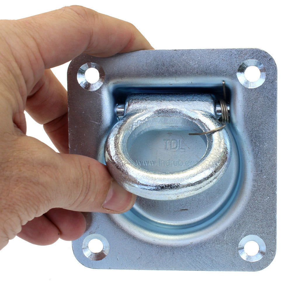 D-Ring Tie Down 1000kg Rated Zinc Plate