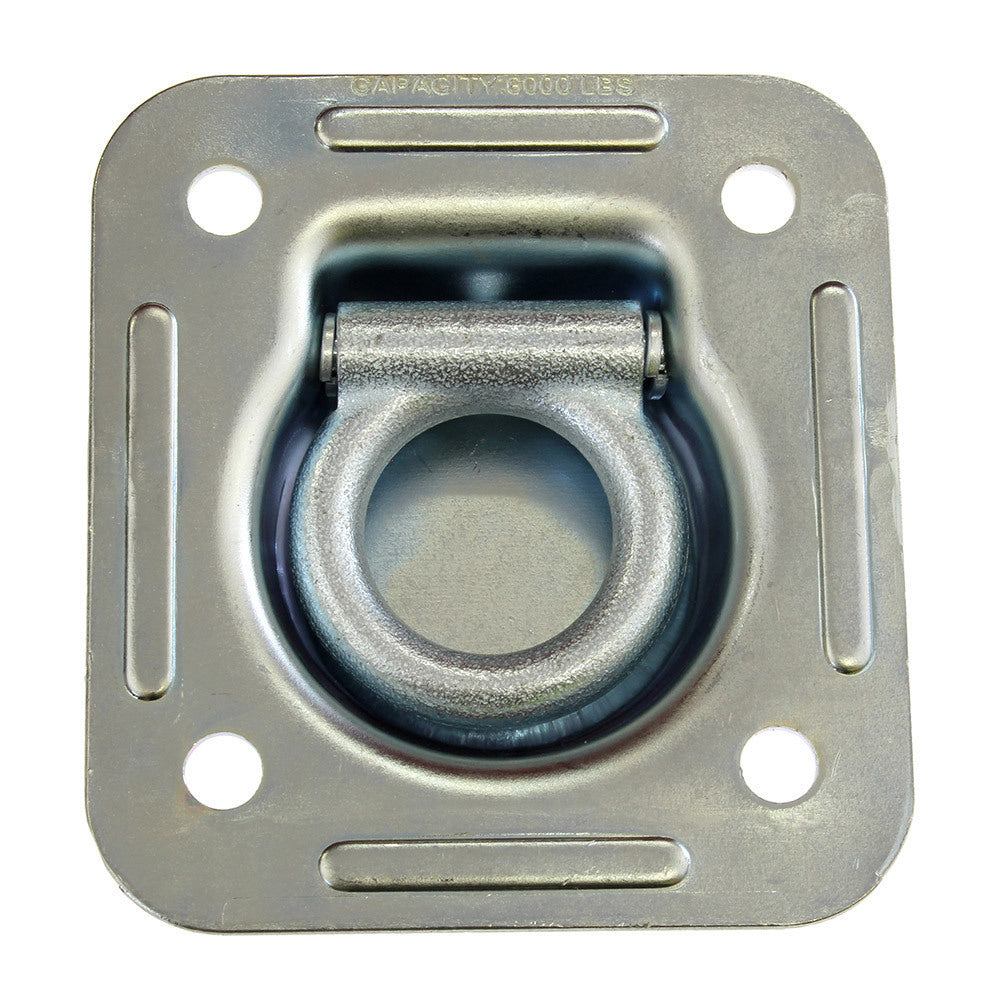 D-Ring Tie Down 2700kg Rated Zinc Plate