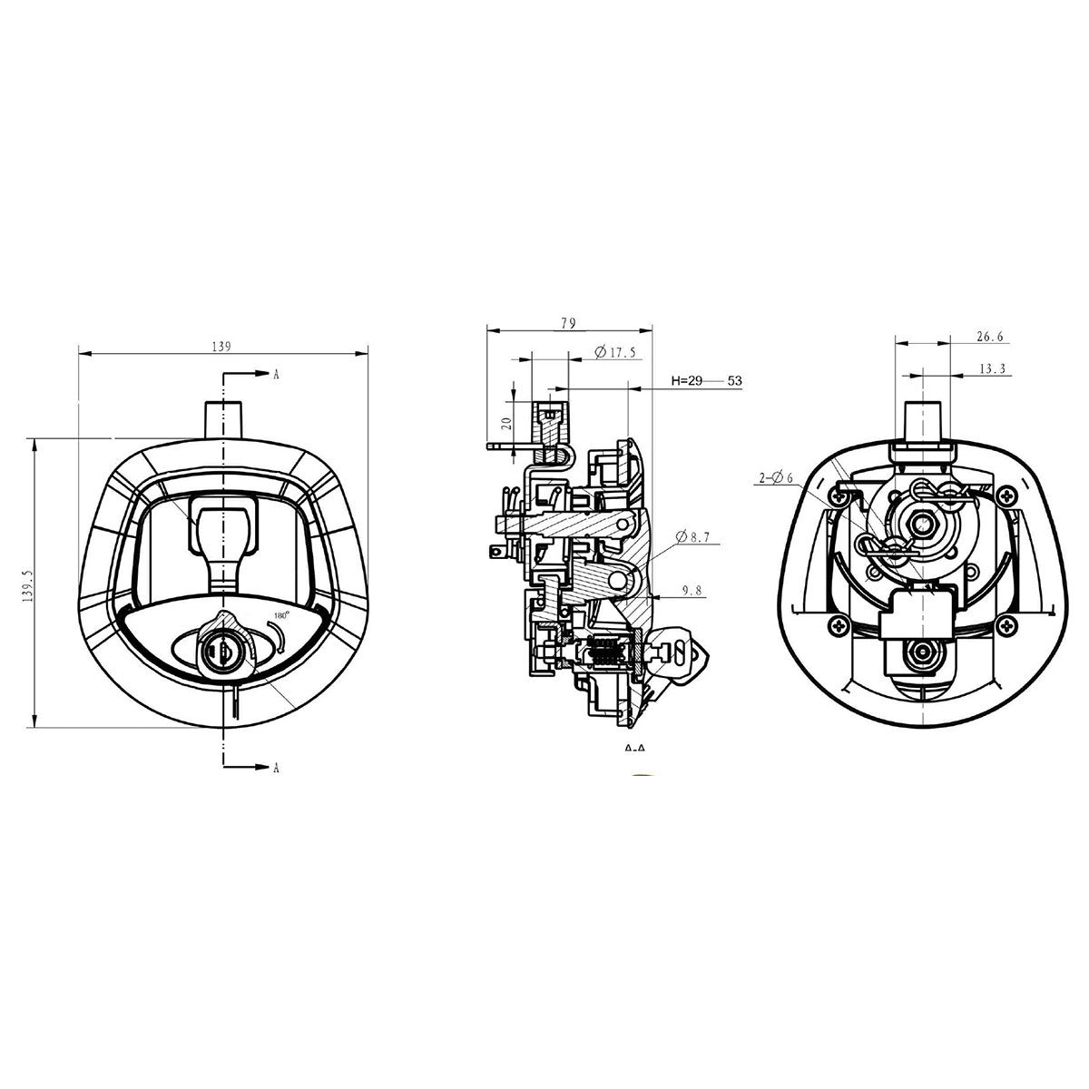 Whale Tail - Compression Lock Black/Black