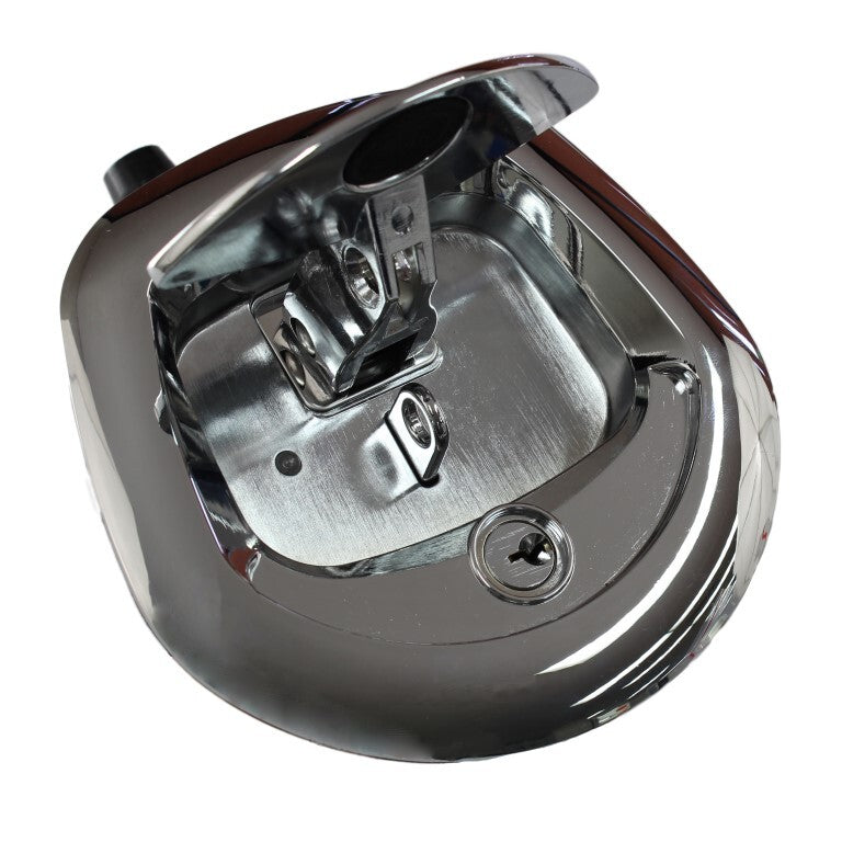 12v Electric Whale Tail Central Locking Chrome/Chrome