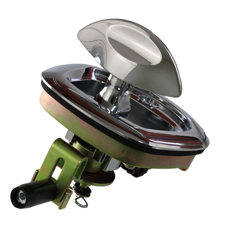 12v Electric Whale Tail Central Locking Chrome/Chrome