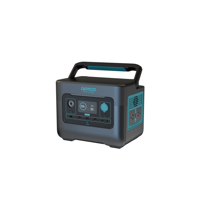 REMCO RM-600PS 600W Lithium Power Station – 537Wh, Fast Charge, Bluetooth