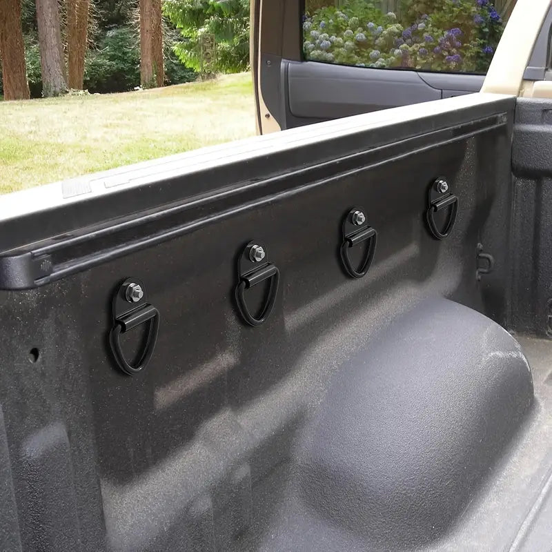 Heavy-Duty Black Steel V-Ring Tie-Down Anchor – 453kg Load Rated