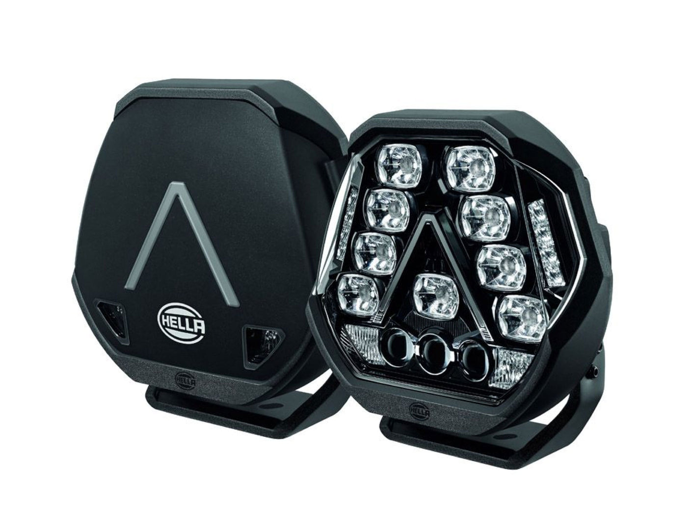 LED 9″ Driving Light Kit Pair Antares Series DLR & Park Light Inc Harness Spot Beam