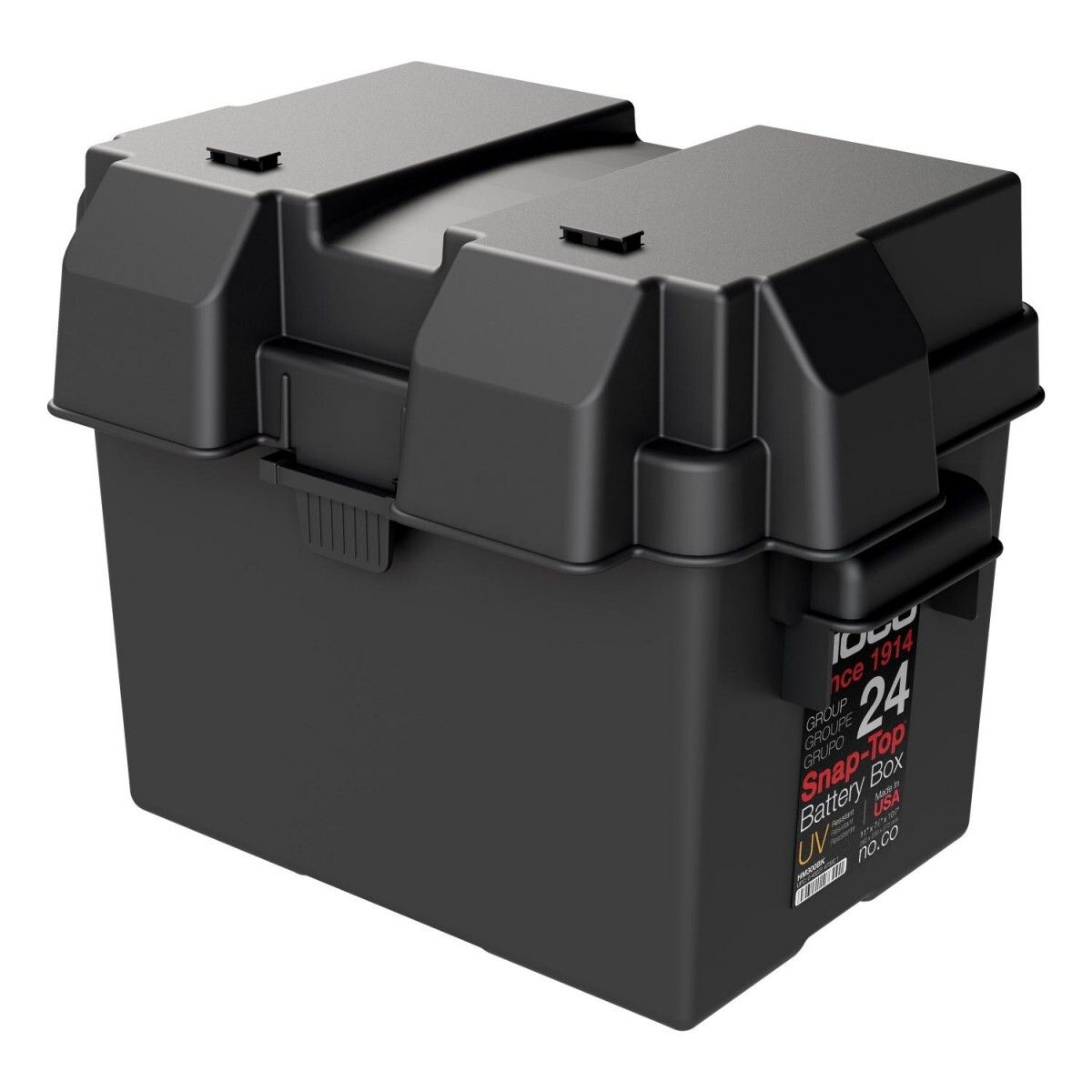 NOCO BG24 Snap-Top Battery Box – Group 24 (246 x 269 x 179mm)