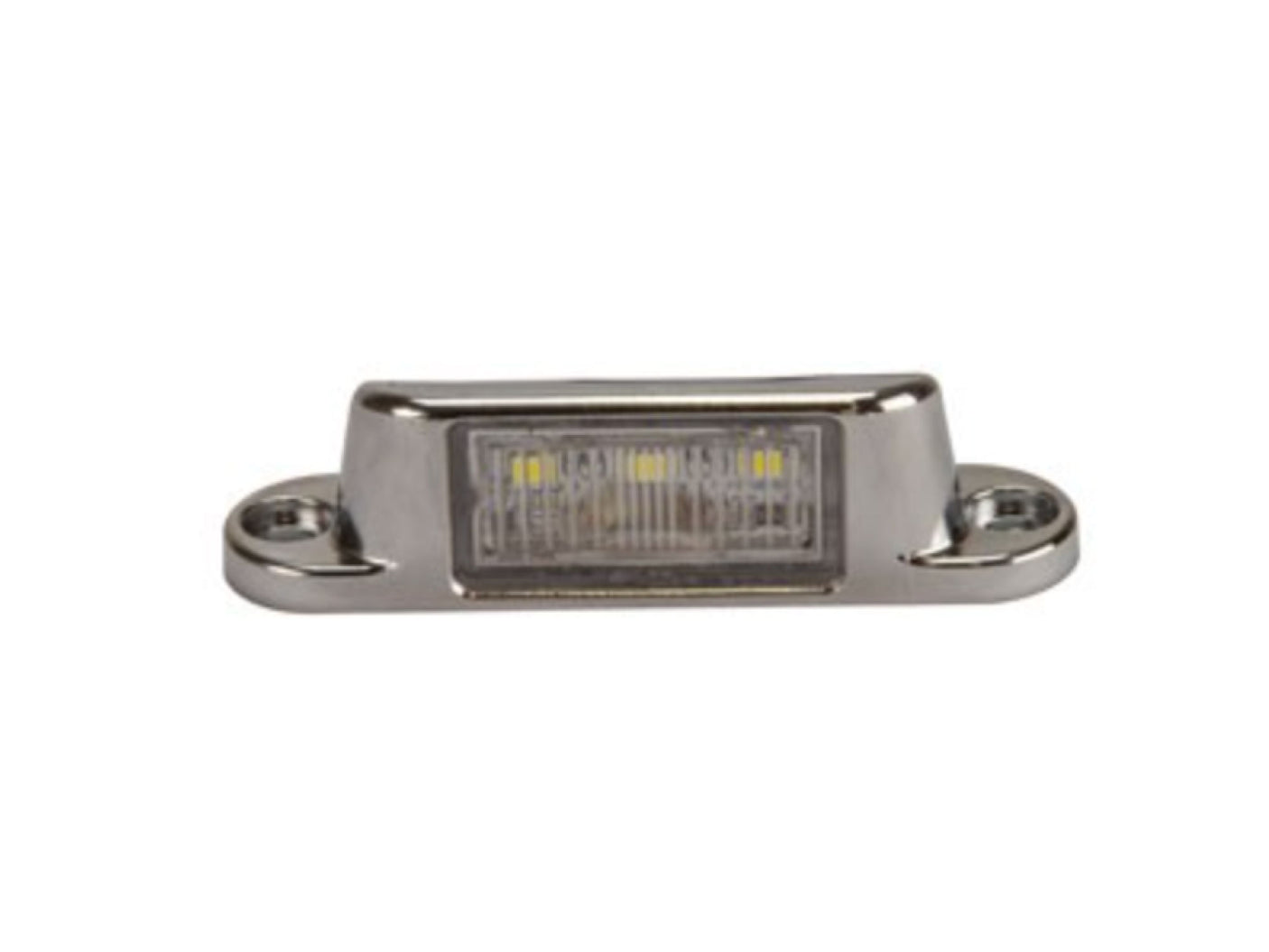 RoadVision licence plate LED 10-30v 4 LED surface mount CHROME