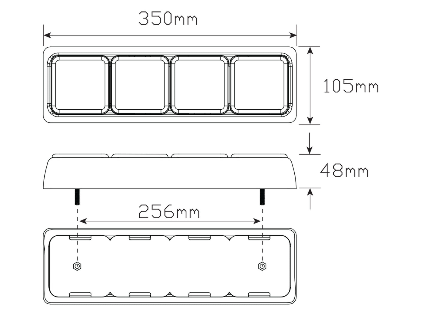 Combination Lamps 80 Quad Series Taillights