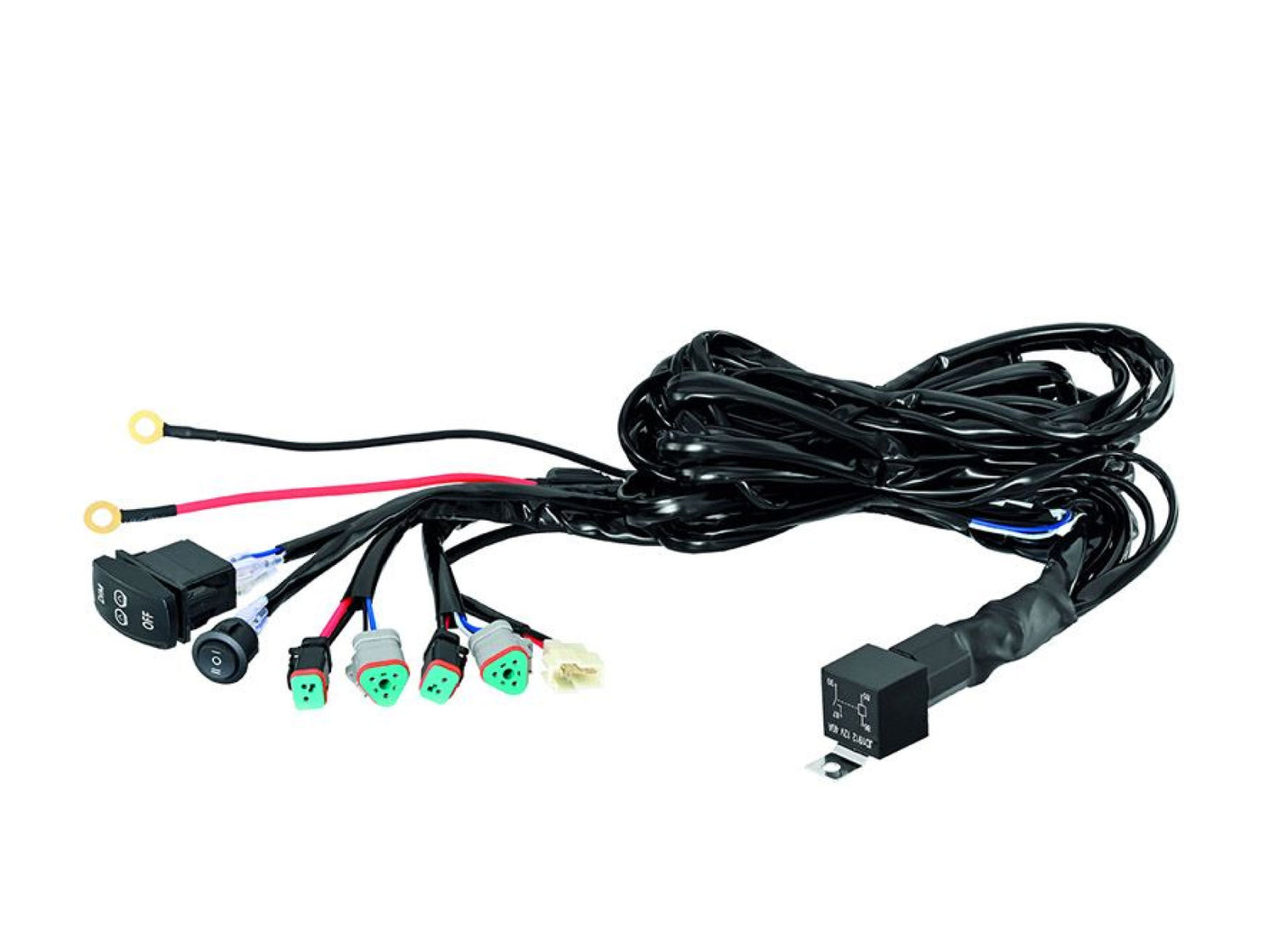 LED 9″ Driving Light Kit Pair Antares Series DLR & Park Light Inc Harness Spot Beam