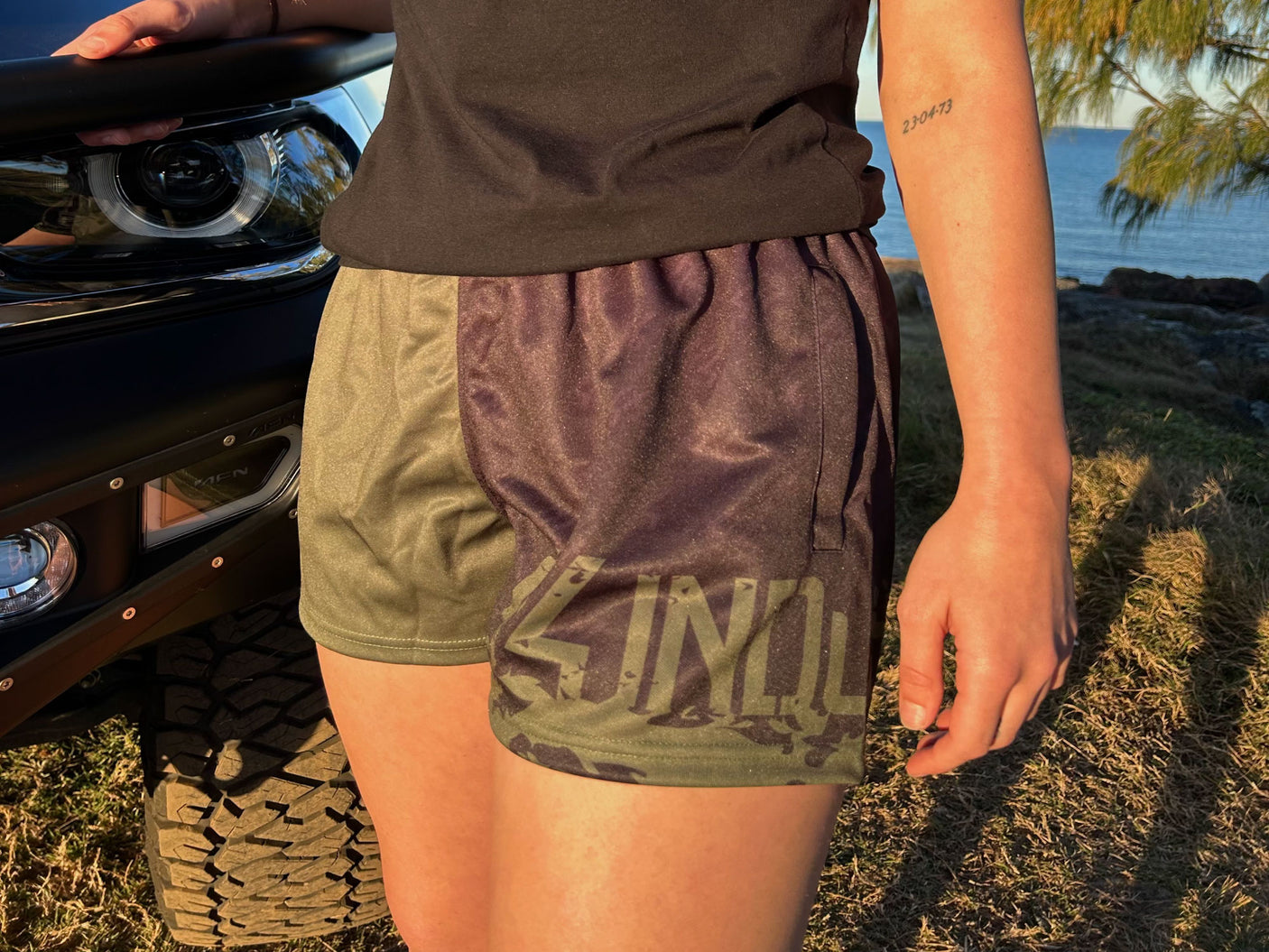Two Tone Footy Shorts