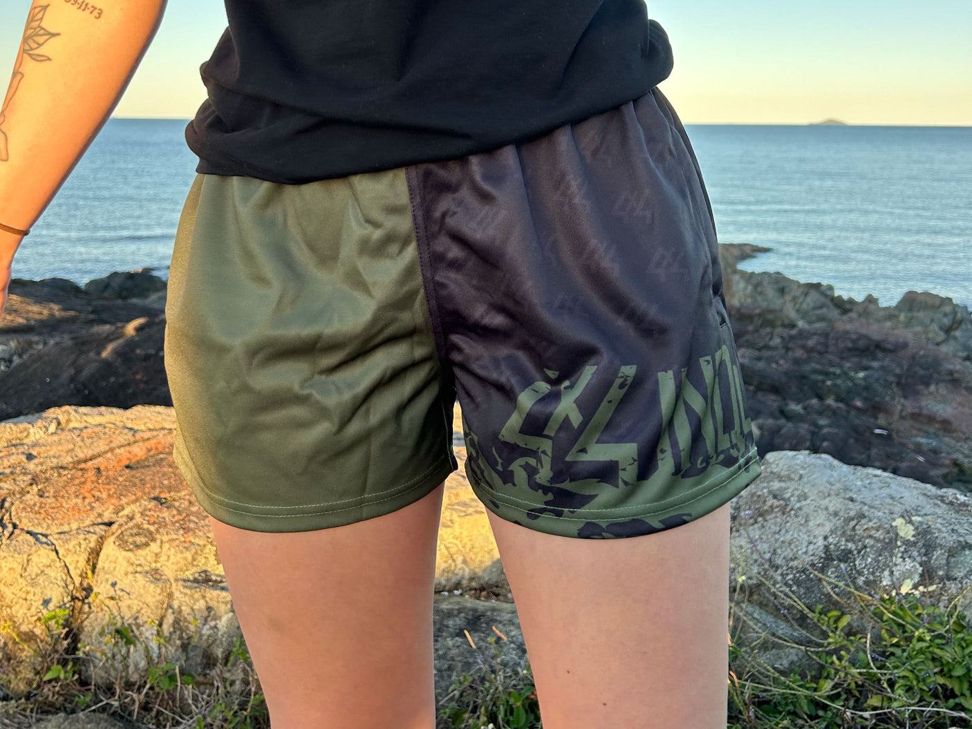 Two Tone Footy Shorts