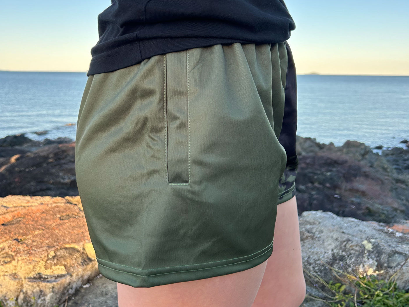 Two Tone Footy Shorts