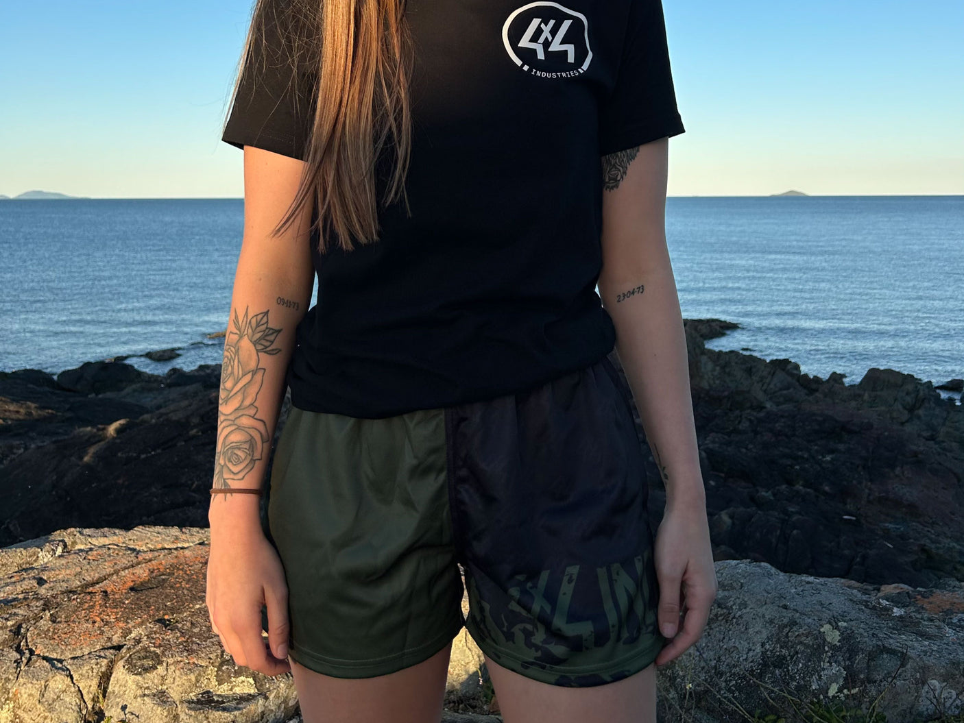 Two Tone Footy Shorts