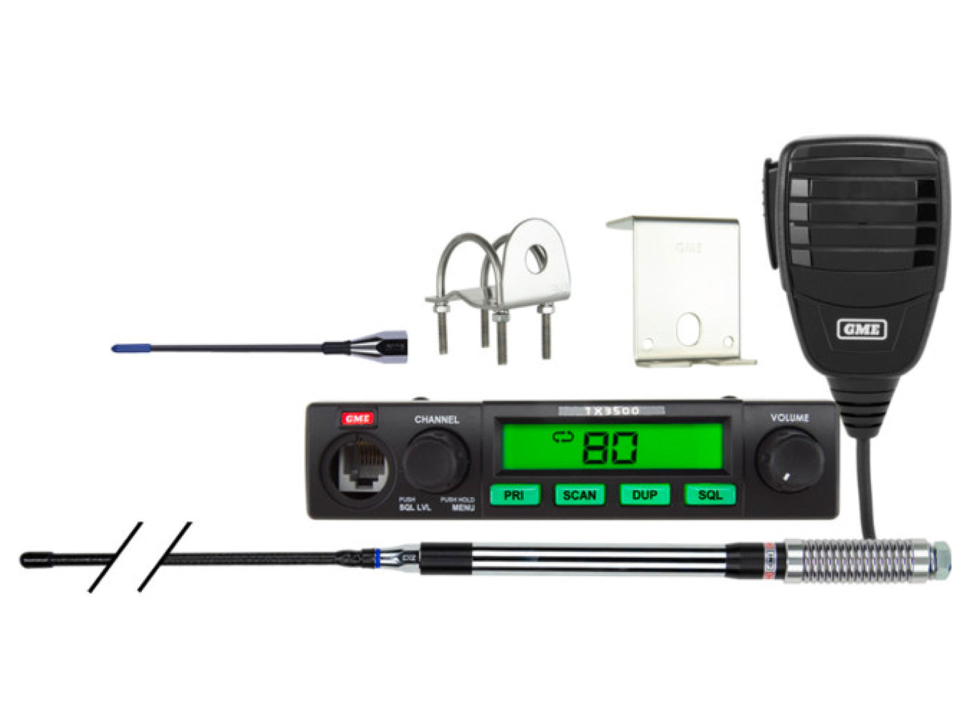 GME TX3500SVP UHF CB Two Way In Car Vehicle Radio Value Pack