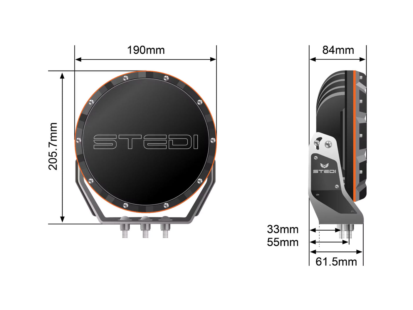 Stedi 7 Inch Type-X Sport ( Pair )