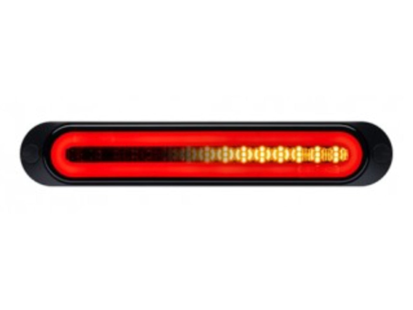 Roadvision LED Rear Sequential Ind/Tail 12v Blacked Out Lens Surface Mount 252x45mm