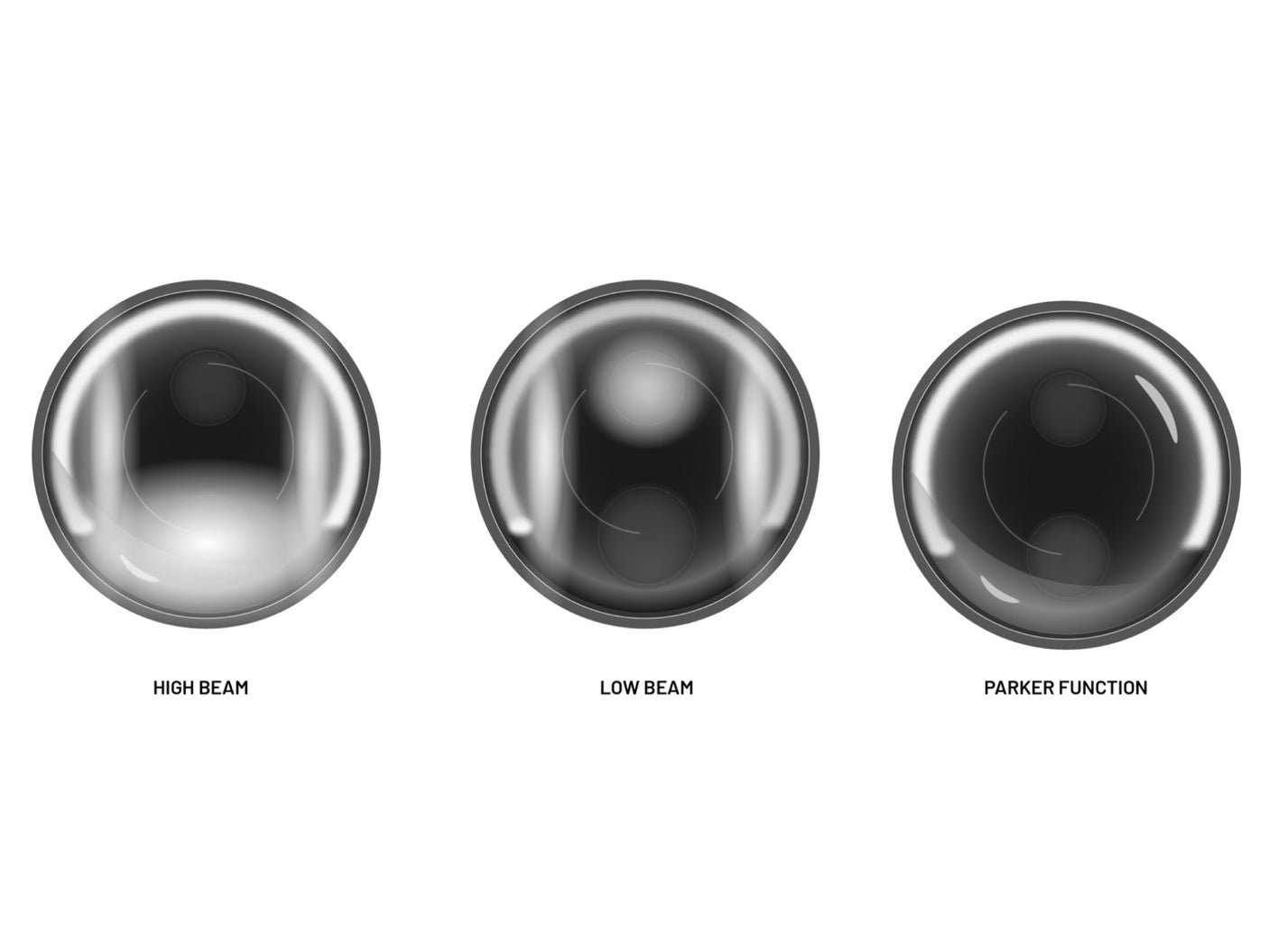 Stedi 7 Inch Carbon Black LED Headlight ( Pair )