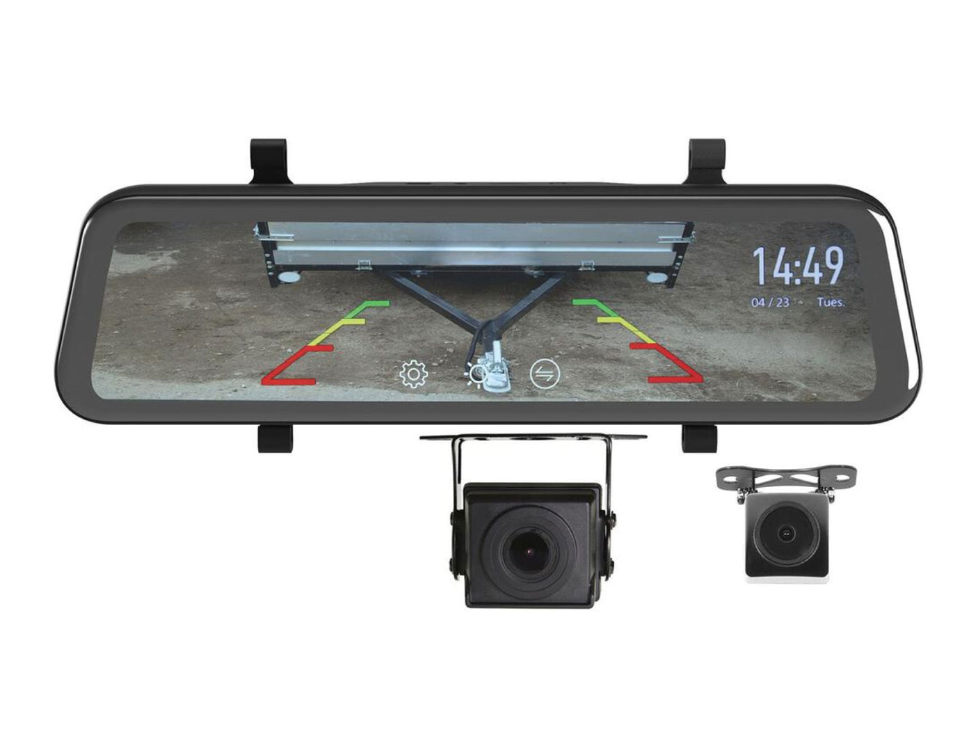 Gator 9" Touch Screen Hd Mirror Display 1080P Hd Dual Camera Kit