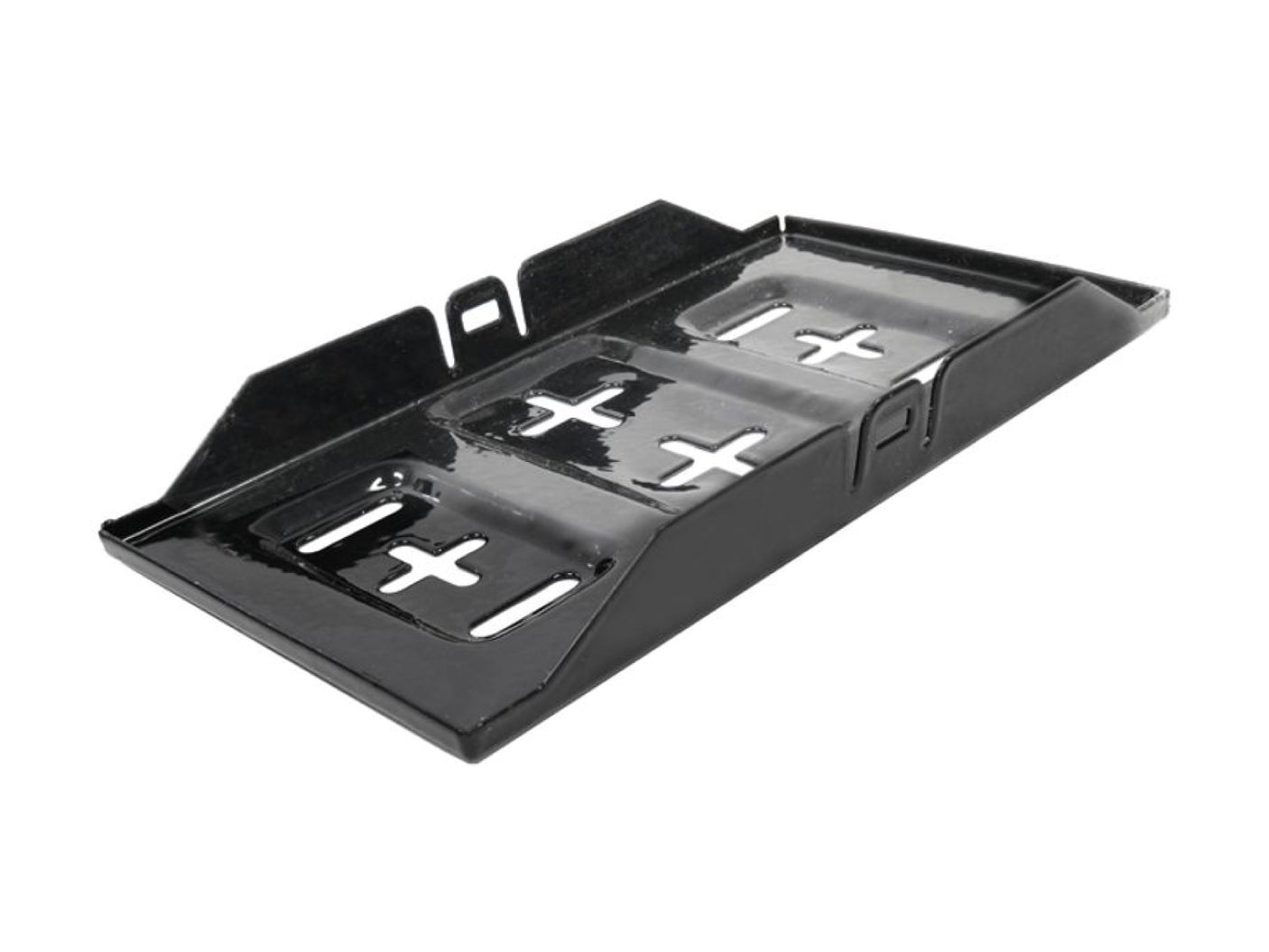Large Black Steel Battery Tray