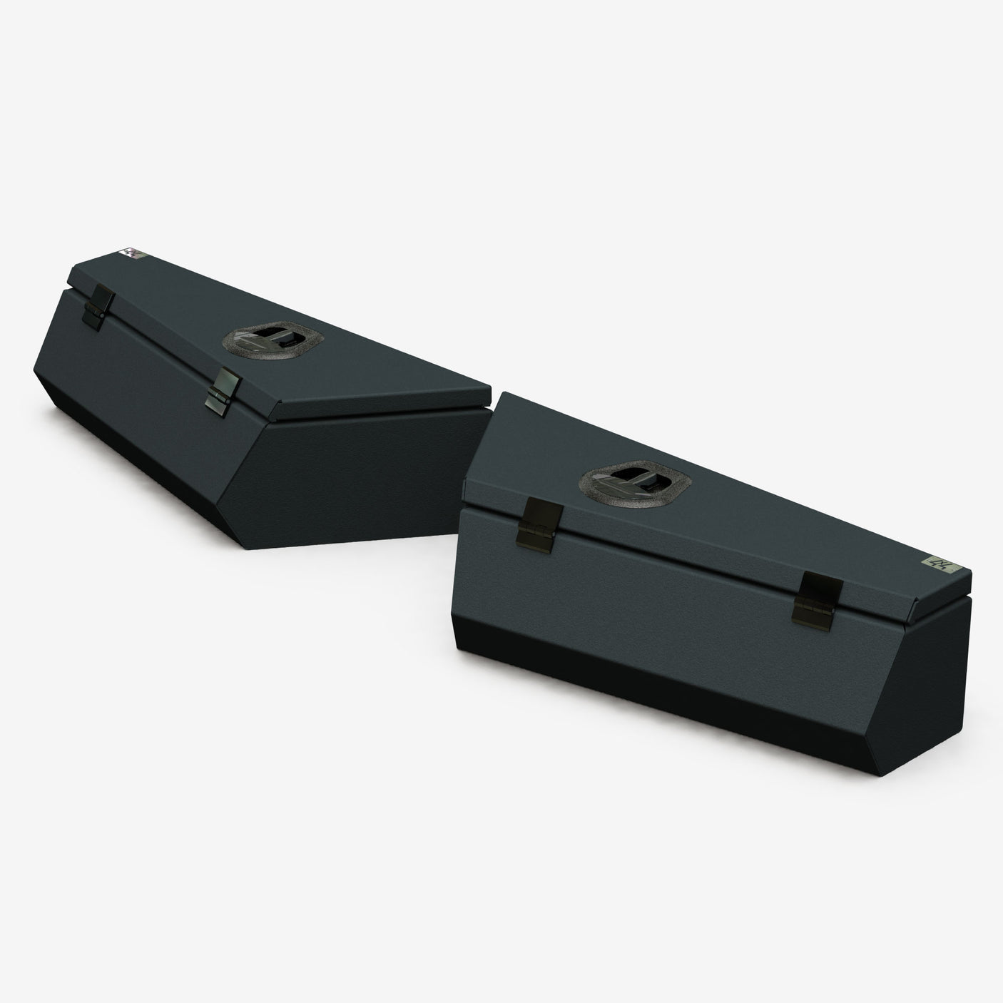 840mm Tapered Under Tray Toolbox (Pair) Black