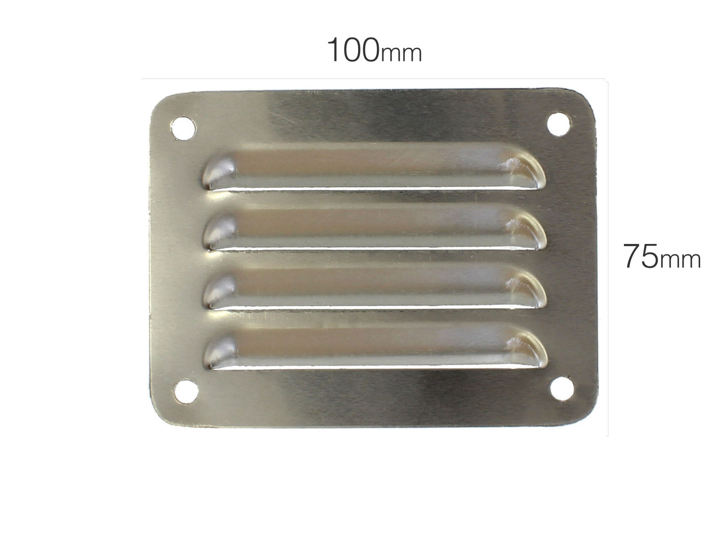 Aluminium Louvre Canopy Vent 100x75mm