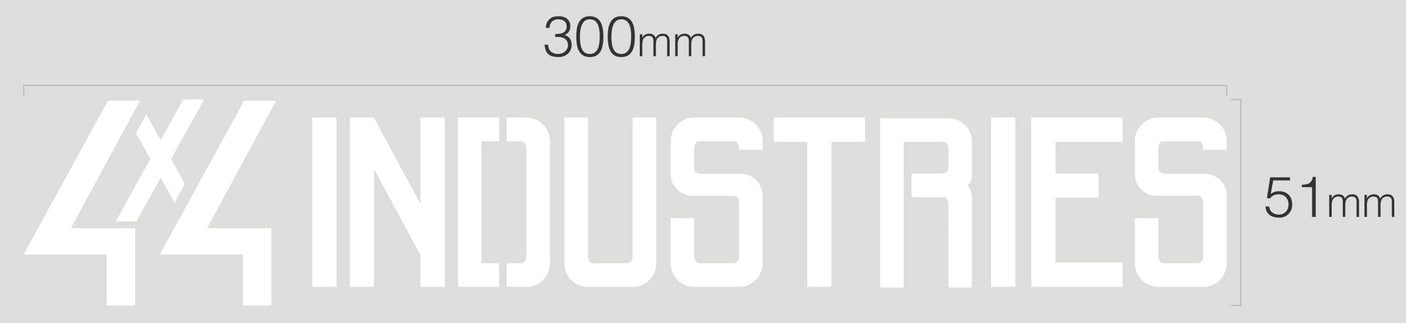4x4 Industries 300mm Decal