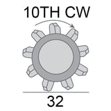 Nikko Starter Motor 12V 3.0kW 10TH CW Suits Chev 6.5L