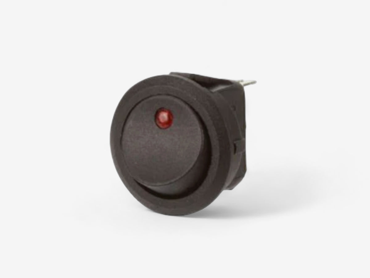 20mm Rounder Rocker Switch Switch Rocker 12V 20A OFF/ON SPST 20mm Mount Red LED – 4x4industries