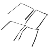 Window Moulding Weatherstrip (4pc Set) for Toyota LandCruiser FZJ80 FJ80 (1991–1997) – OE# 68141-60010, 68151-60010