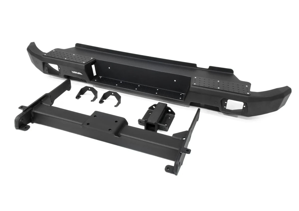 Aluminum Rear Bar - VW Amarok 2010-2022, includes RIVAL Spotlights