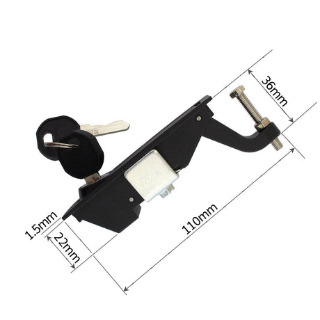 Locking Lever Latch – Black