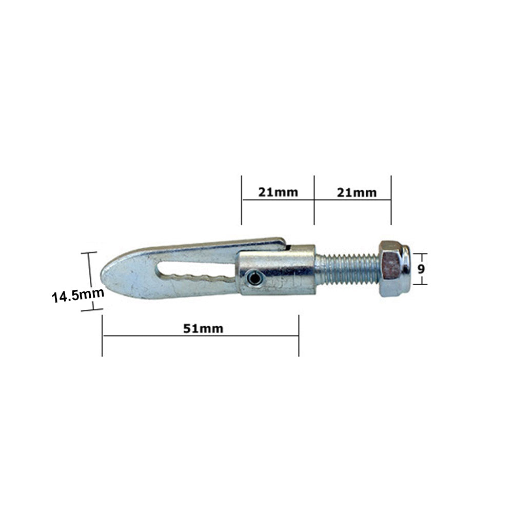 Baby Antiluce Fastener – M8 Bolt-On Lug 21mm (Zinc Plated Steel)
