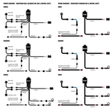 RoadVision Driving Light Wiring Harness 12/24V GEN2 +&- Switching w~H4 & HB4 Piggy Back Connectors