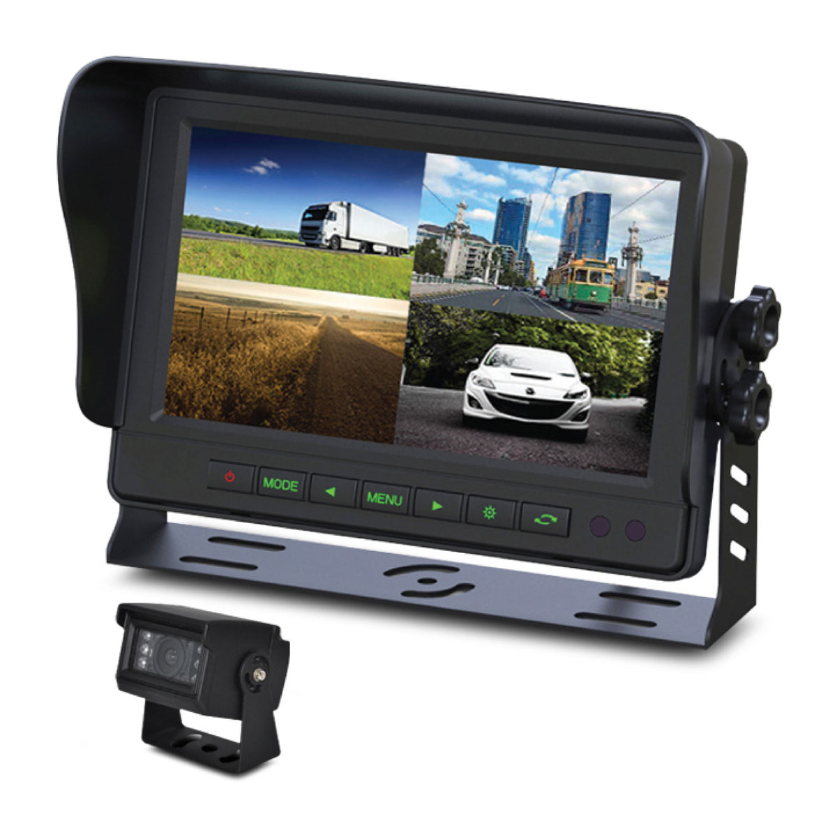 Gator GT904SD 9″ Commercial Grade Dash Mount Quad Display Reverse Came ...